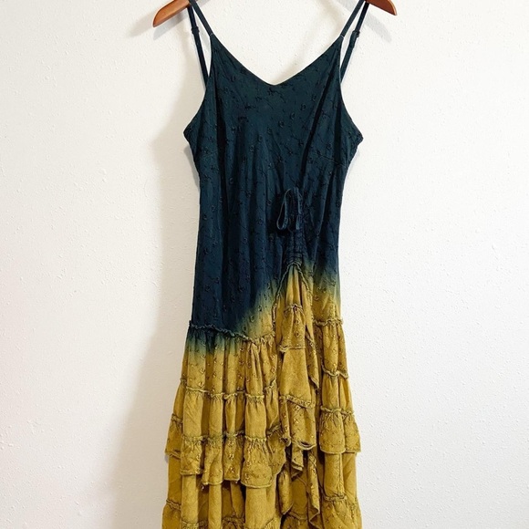 Boho Fairy Festival Tie-dye Ruffled Dress - Picture 2 of 7